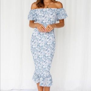 Hello Molly Blessings Midi Dress Blue